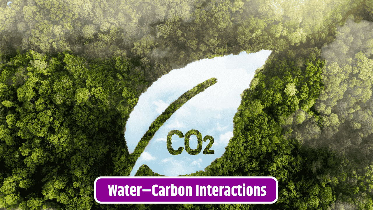 The Role of Water and Carbon Interactions in Climate Resilience